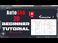 AutoCAD 2D Practice Tutorial Set Beginner to Advanced Series