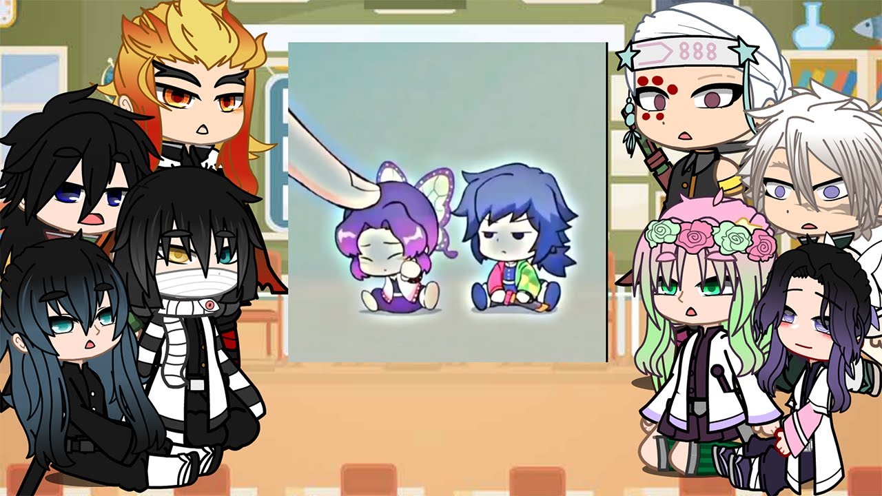 💐⚡ Реакция Хашира на моменты Гию и Синобу || Полная версия || Спойлеры к «Убийце демонов» !!! 🌙💞