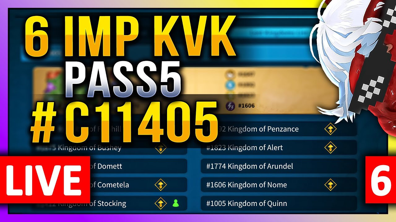 6 Imperium KVK: Pass5 Opening 🔥 LIVE! 🔴 C11405 1412 1875 1647 1892 1823 1606 #6
