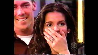 Angie Harmon Jason Sehorn marriage proposal on Tonight Show with Jay Leno - March 13, 2000