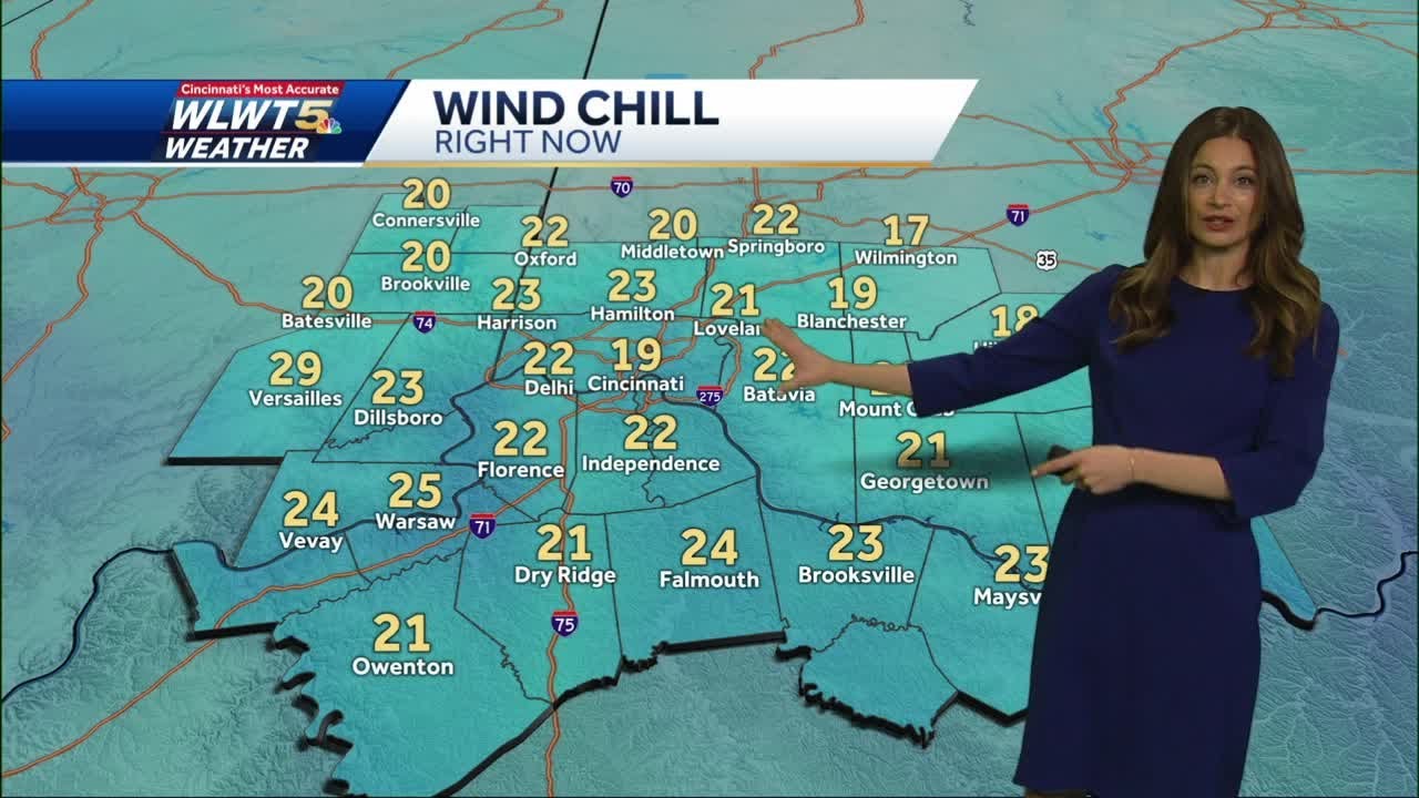 Snow ends, still feels like the 30s for Cincinnati area today