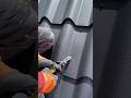 Roof installation in a storm wind Why am I doing this #diy #construction