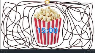 15 Minute Study Timer 🍿 Cinematic Popcorn Maze Countdown (With Music)