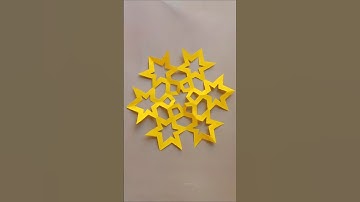 How to make Paper Snowflake For Christmas ❄️❄️❄️ #diy #cristmasdecor #christmas #paper #snowflakes