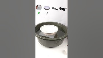 Guess How Many Tissues Can Float Everyday Items?🥣 #experiment #oddlysatisfying  #challenge #shorts