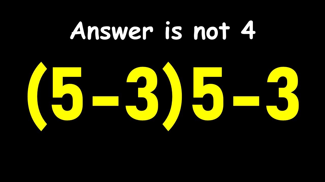 Maybe 1 in 10 People Can Solve This Math Problem