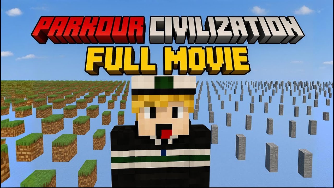 Minecraft but I survive in PARKOUR CIVILIZATION [Edit]