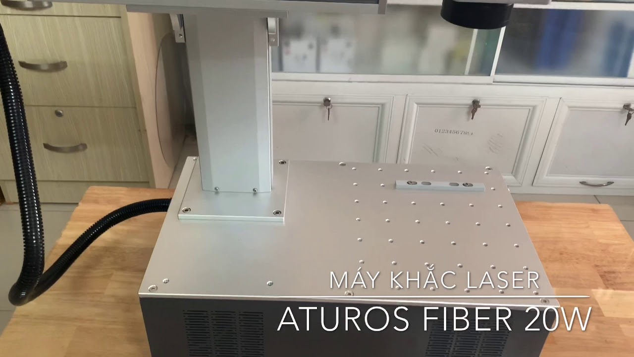 Máy khắc laser Fiber trên kim loại  Aturos Fiber Max 01 20W