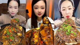 Chinese Food Mukbang Eating Show | God eats fish, Spicy Braised Fish #61 (P 181-182-183)