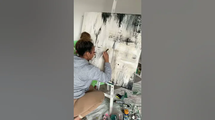 How I created a textured abstract painting ( Part 2)