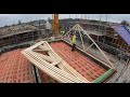 Site Joinery - Lifting, Bracing + Fitting Diminishing Trusses!