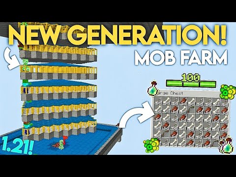 Best MOB XP FARM in Minecraft Bedrock 1.21! (EASY TUTORIAL) - YouTube