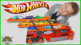 Hot Wheels Mega Hauler Hot Wheels, Disney Cars and Monster Trucks for Kids | Odin's Play Time