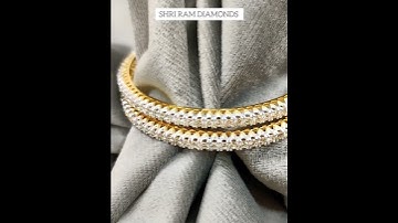 CERTIFIED SINGLE LINE DIAMOND BANGLES
