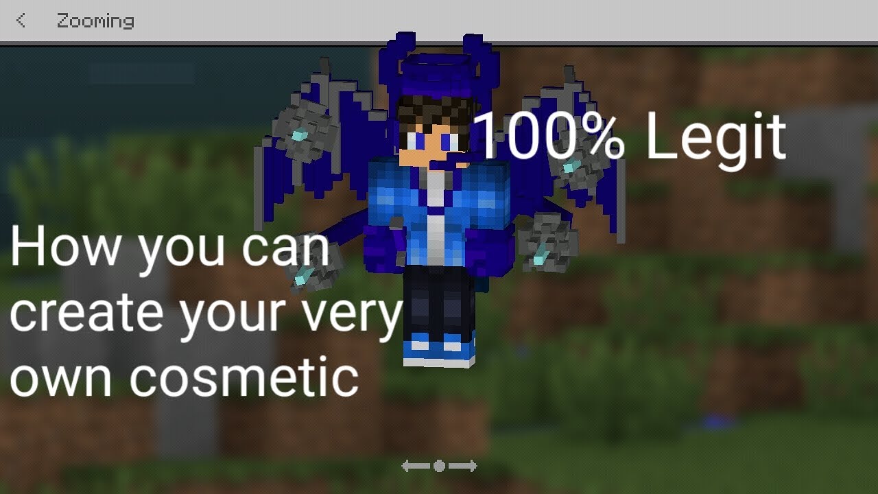 How to make your very own cosmetic in minecraft pe 1.16.40,1.16.100.59