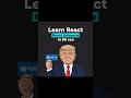 Learn React in 60 Sec  #react #javascript #css #reactjs #ai #coding