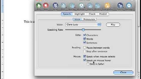 06  Speech Settings Tutorial reading and writing support Africa