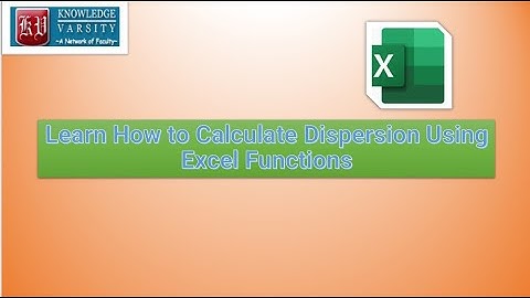 How to Calculate Dispersion Using Excel Functions (VAR.P, VAR.S, AVEDEV, STDEV.P, STDEV.S)