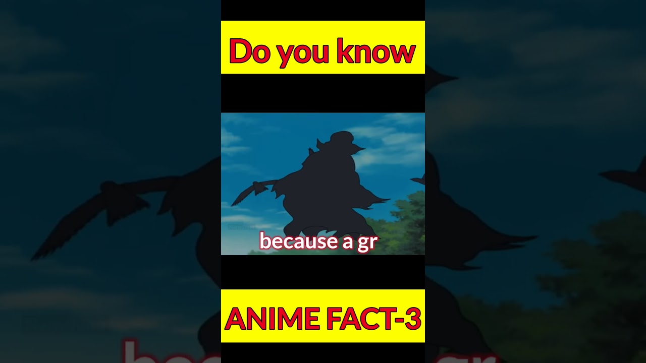 Anime fact - 3 Do you know 