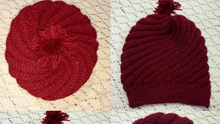 Knitting Patten Cap/Hat Knitting/Design/#theknittingexpert/ आधे घंटे में टोपी बनाना सीखे/spiral cap