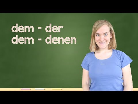 German Lesson (123) - Relativpronomen im Dativ - B1/B2