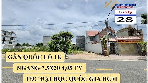 Bán đất Khu Tái Định Cư Đại Học Quốc Gia Hồ Chí Minh, Khu dân cư Châu Thới Dĩ An (HTL165)