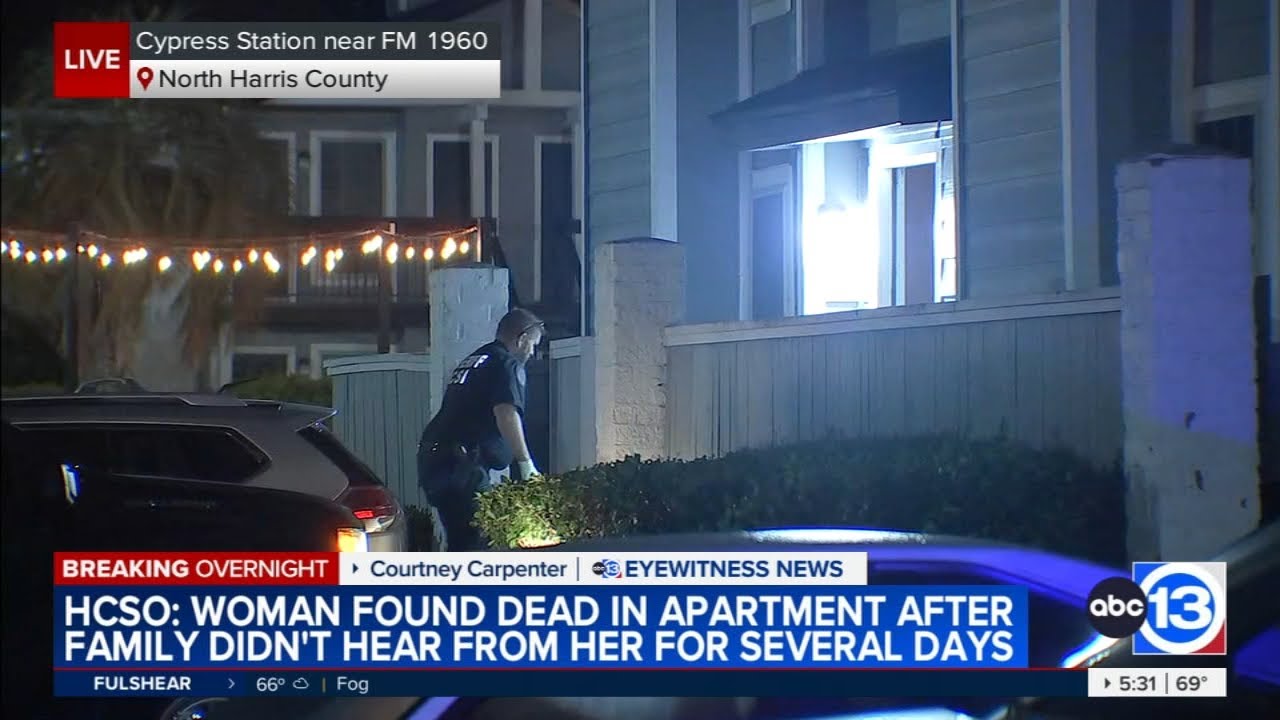 Woman found dead at complex in north Harris County, sheriff says - YouTube