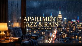 Apartment Jazz & Rainy Cafe Vibes 🌃 Cozy Midnight Music for City Nights screenshot 5