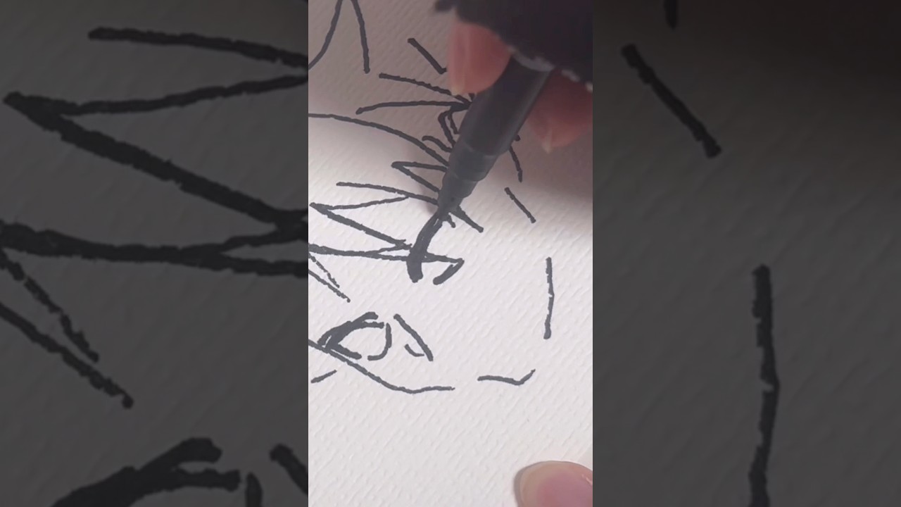 マジックペンでユルを描いてみた#黄泉のツガイ #shorts #paint #asmrpainting