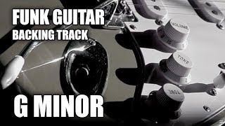 Video thumbnail of "Funk Guitar Backing Track In G Minor"