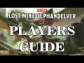 Player Introduction To Lost Mine Of Phandelver