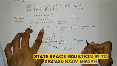 STATE SPACE EQUATION IN TO SIGNAL-FLOW GRAPH