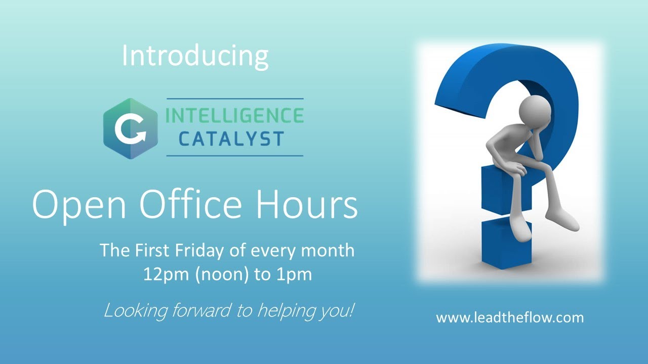 Intelligence Catalyst Open Office Hours YouTube