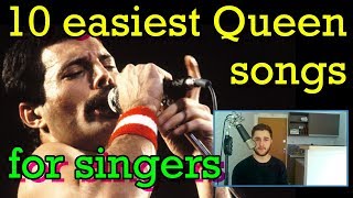 The 10 EASIEST Queen songs for SINGERS