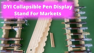 DYI Collapsible Pen Display Stand for Markets, On The Cheap