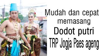 Tutorial memasang dodot jogja paes ageng