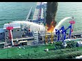 Remote fire monitor protection systems for jetty  oil terminals  offshore animation