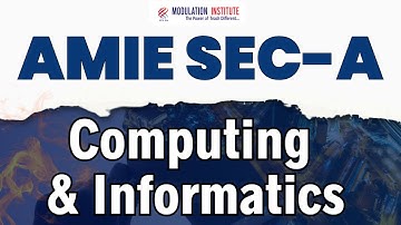 Computing and Informatics For AMIE Sec-A | Best Lecture For AMIE | 90% Questions From Video Classes