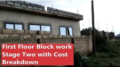 Building in Ghana |First Floor Block Work Stage Two | Ep-38 #ghana #bright #accra #buildinginghana