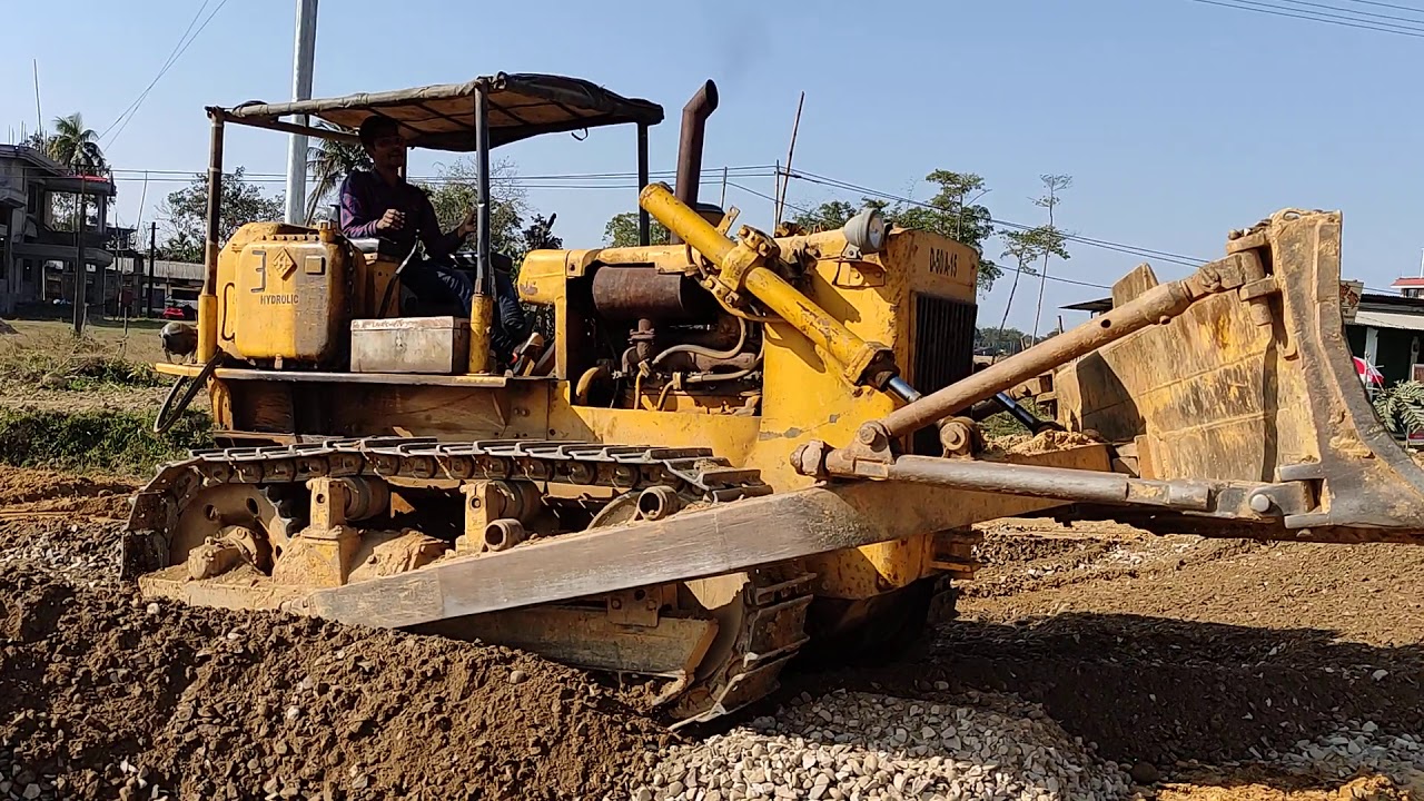 beml d50 bulldozar trailer loading