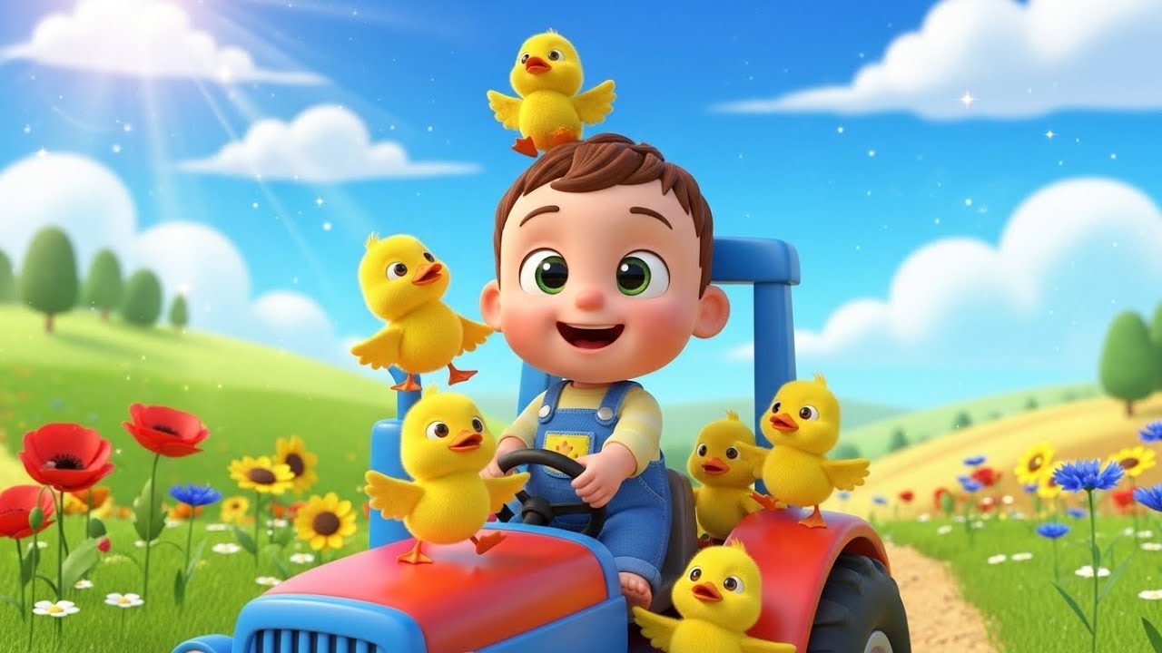 Tractor Ride with Animals | Fun Farm Song for Toddlers to Sing and Learn