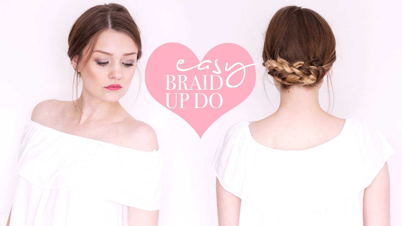 EASY 3 MINUTE BRAID UP-DO | tinytwisst