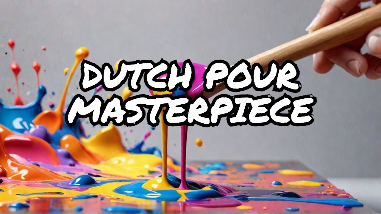 Zero the Painter Creates STUNNING Dutch Pour Masterpiece