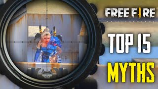 Top 15 Mythbusters In Freefire Battleground  Freefire Myths 189