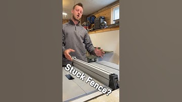 How To Fix A Sticky Table Saw Fence | Tips & Tricks | Hack