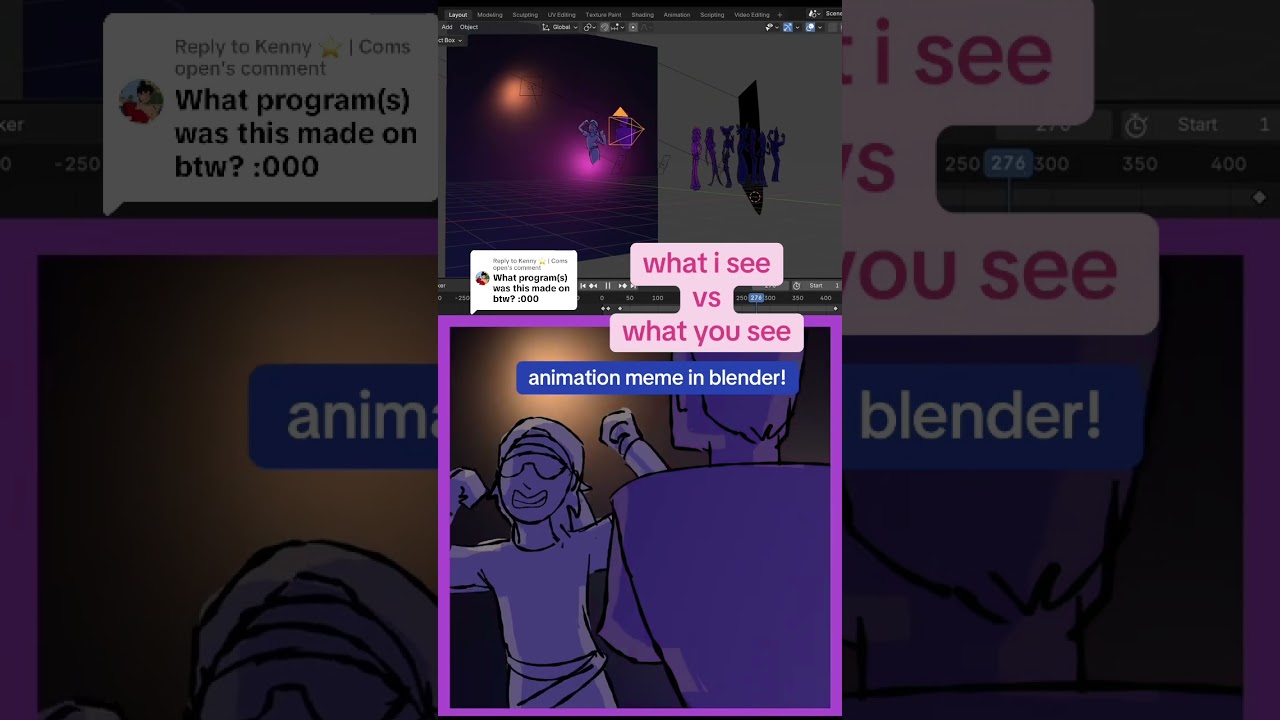 heavy on the lag😮‍💨 #blender  #animation #animationmeme