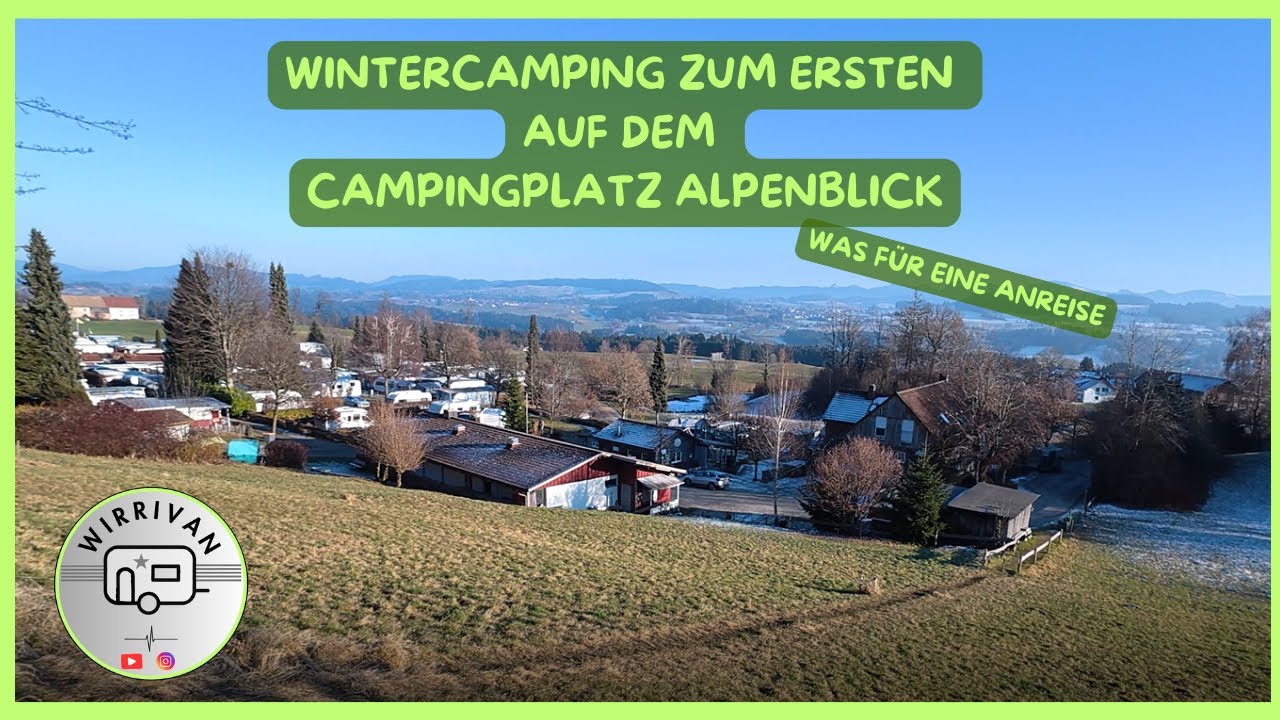 Wintercamping unter Freunden auf dem Campingplatz Alpenblick in Simmerberg Weiler