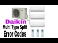 Daikin Multi Split Ac Error Codes List