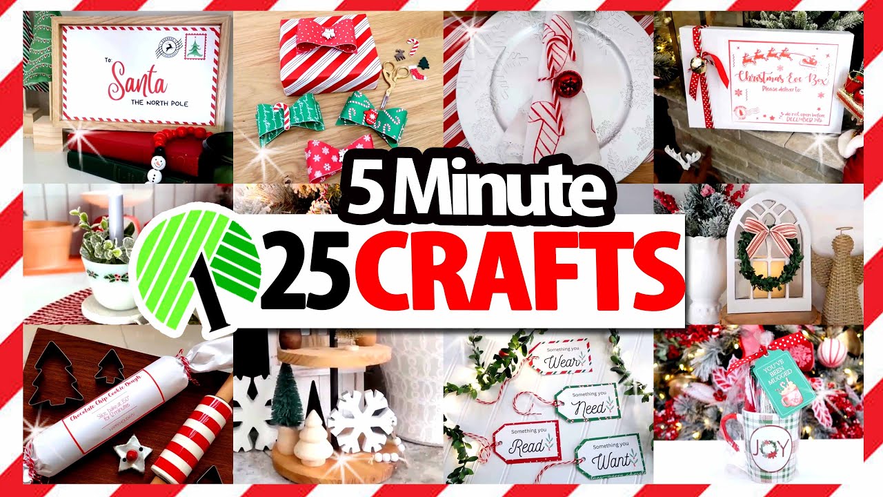 🎄✨Рождественское ВОЛШЕБСТВО за считанные минуты! *25* простых 5-минутных поделок, ЛАЙФХАКОВ и иде...
