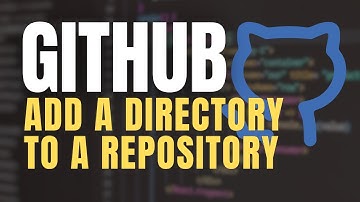 How to add a folder to a GitHub repository #github